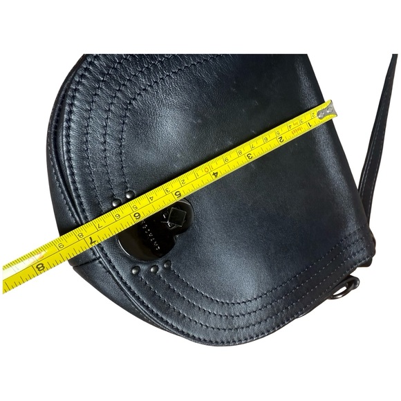 Longchamp Black Leather Flap Crossbody – great condition - blemishes on exterior - Picture 10 of 16